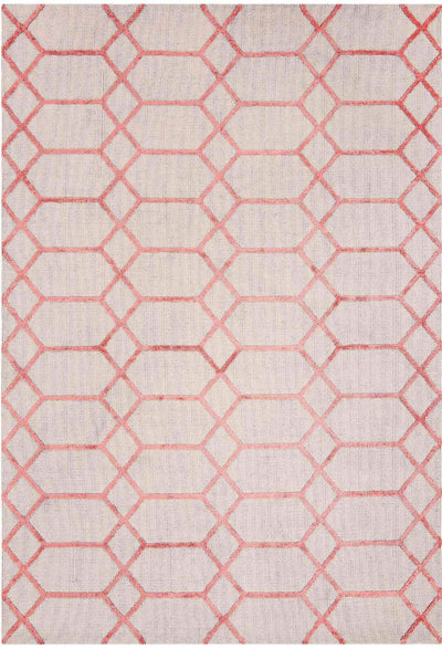 Laagpolig vloerkleed Easy Living Koko Coral