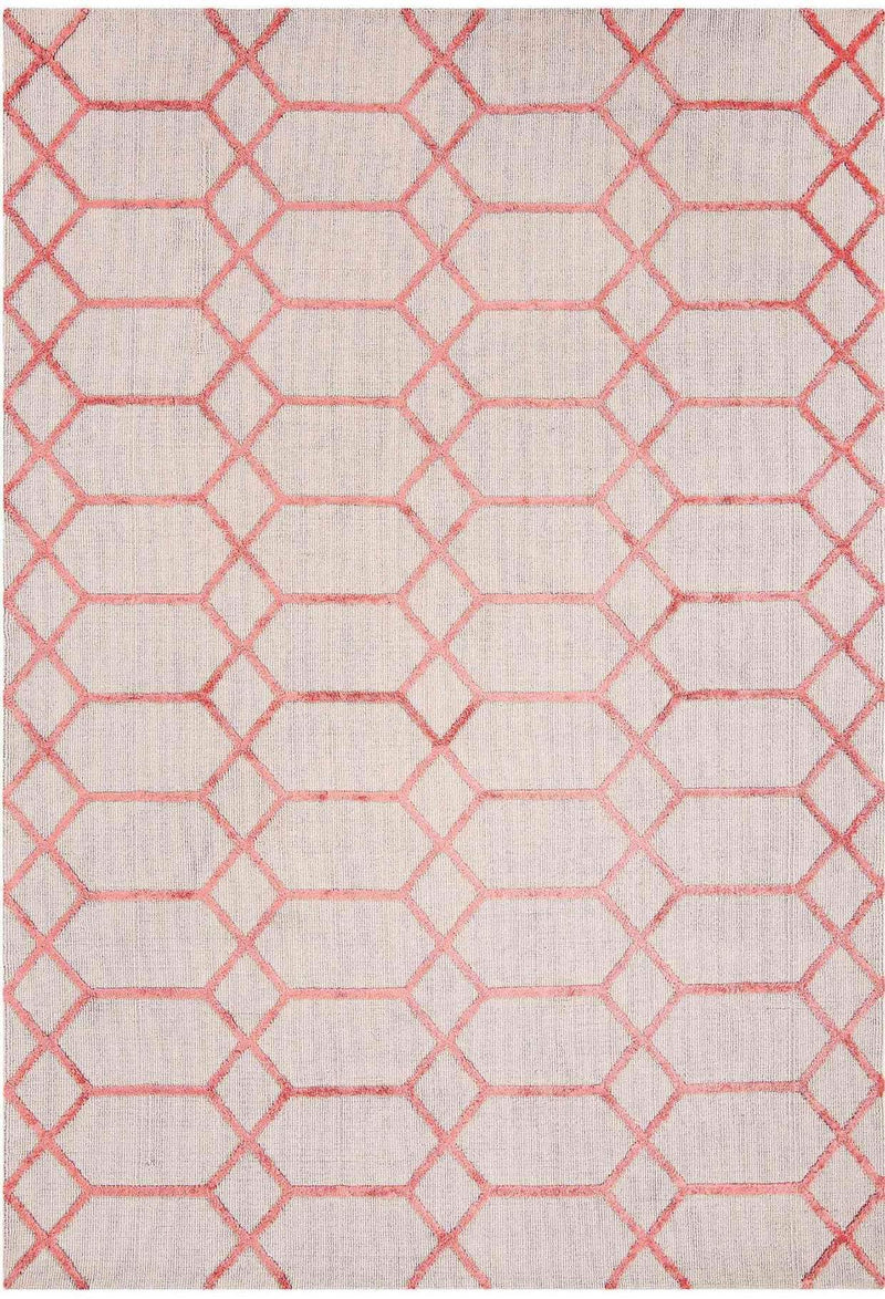 Laagpolig vloerkleed Easy Living Koko Coral