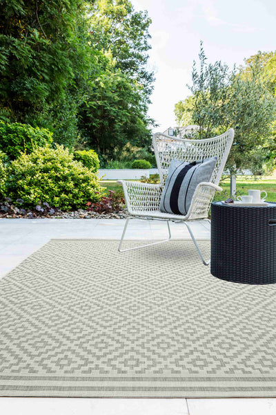 Laagpolig vloerkleed Easy Living Patio 11 Diamond Grey