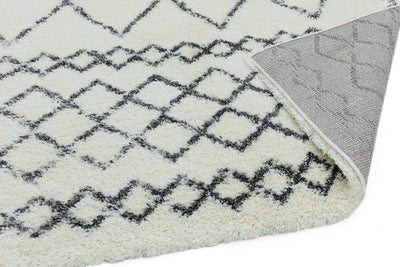 Hoogpolig vloerkleed Rugestiq Alto Rug al02 Cream Grey
