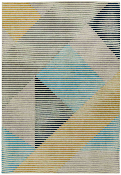 Laagpolig vloerkleed Easy Living Dash Rug da03 Blue Multi