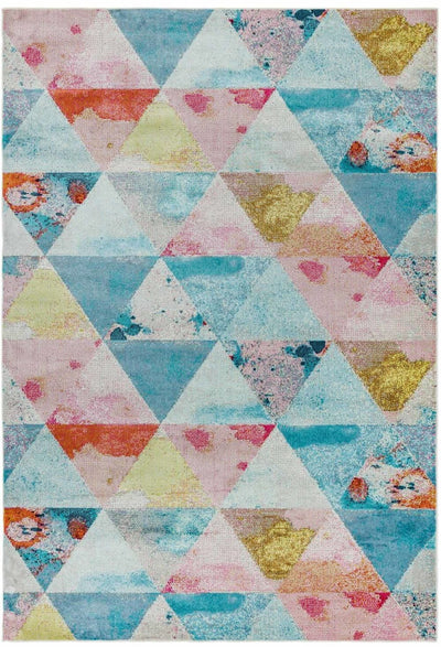 Laagpolig vloerkleed Easy Living Amelie am03 Triangles