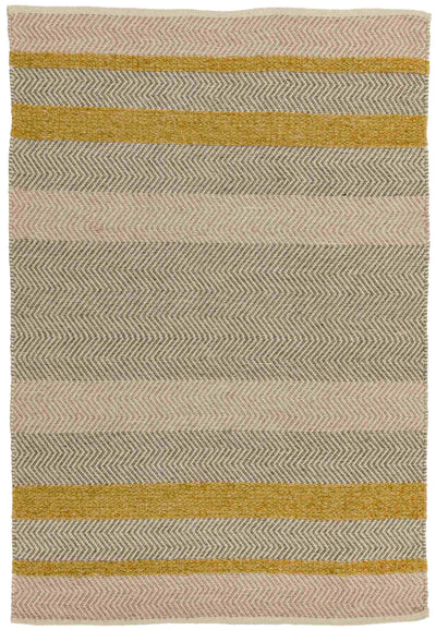 Laagpolig vloerkleed Easy Living Fields Mustard
