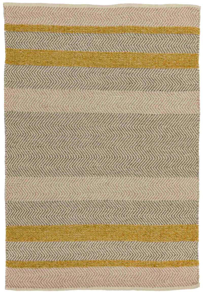 Laagpolig vloerkleed Easy Living Fields Mustard