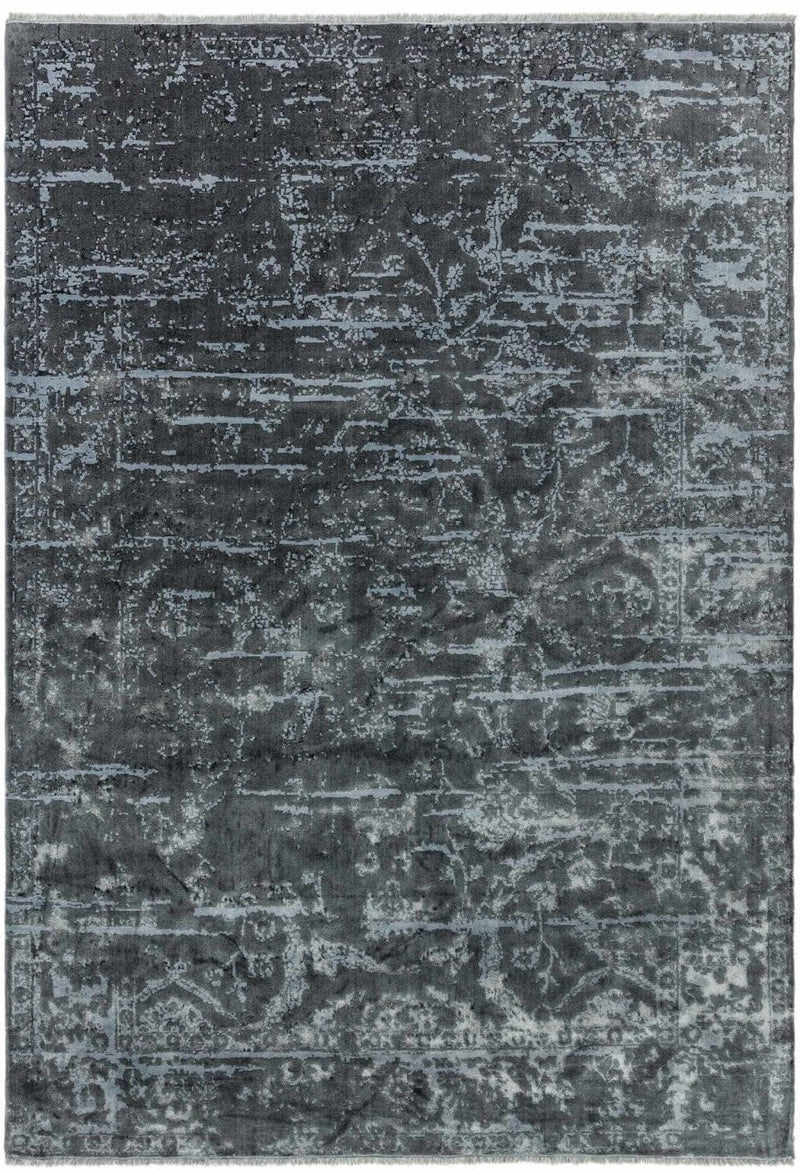 Laagpolig vloerkleed Easy Living Zehraya Charcoal Abstract