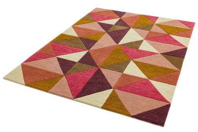 Laagpolig vloerkleed Easy Living Reef Kite Pink Multi
