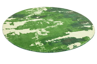 Laagpolig vloerkleed Easy Living Saturn Rug Green Circle