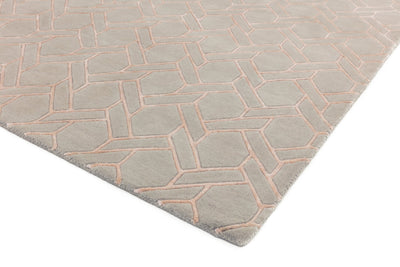Laagpolig vloerkleed Easy Living Nexus Rug Fine Lines Silver Pink