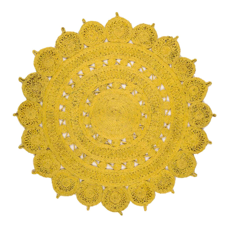 Rond vloerkleed Easy Living Zira Colours Ochre