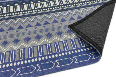 Laagpolig vloerkleed Easy Living Onix 17 Tribal Mix Blue