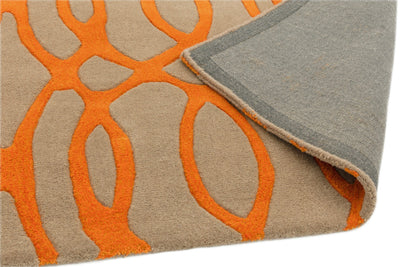 Laagpolig vloerkleed Easy Living Matrix Wire Orange