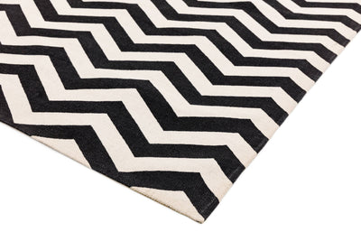 Laagpolig vloerkleed Easy Living Onix Rug 13 Zig Zag Mono