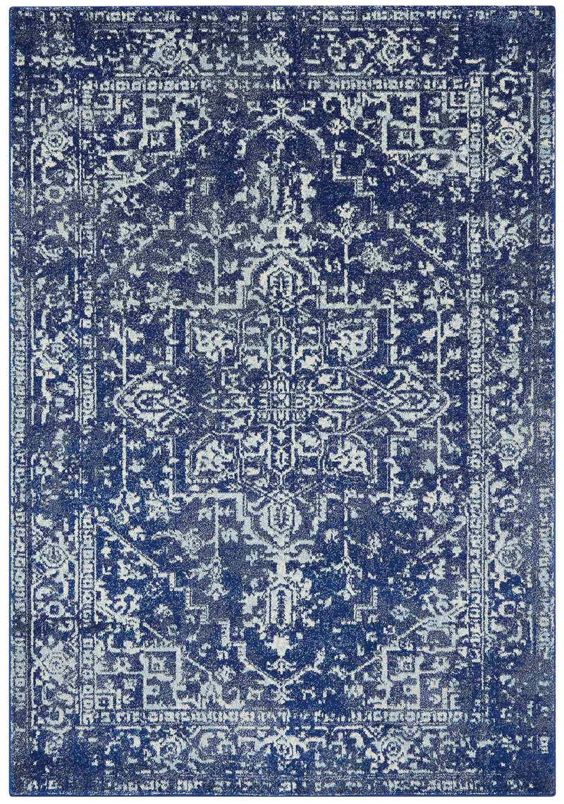 Laagpolig vloerkleed Easy Living Nova Antique Navy