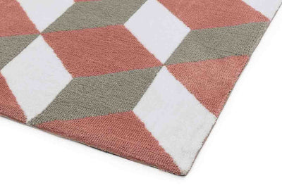 Laagpolig vloerkleed Easy Living Arlo AR10 Pink Block