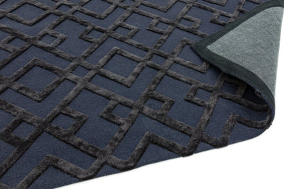 Laagpolig vloerkleed Rugestiq Dixon Black Trellis