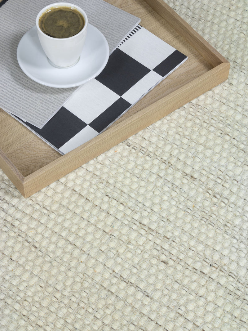 Laagpolig vloerkleed MOMO Rugs Teppe White Naturel