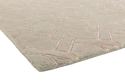 Laagpolig vloerkleed Easy Living Nexus Rug Fine Lines Silver Pink