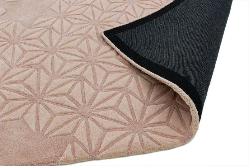 Laagpolig vloerkleed Easy Living Starburst Rug Pink