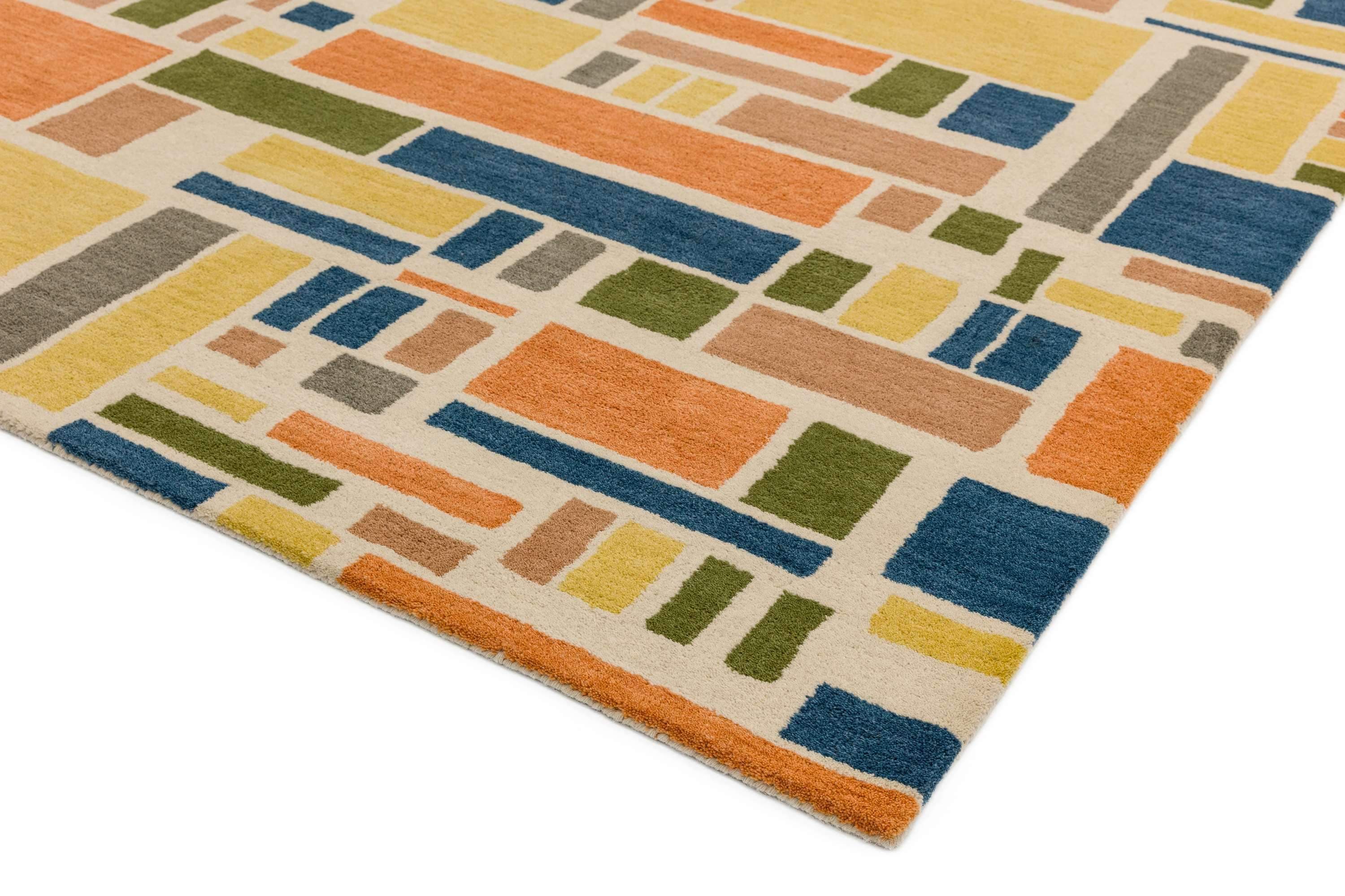 Laagpolig vloerkleed Easy Living Reef Blocks Multi