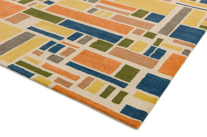 Laagpolig vloerkleed Easy Living Reef Blocks Multi