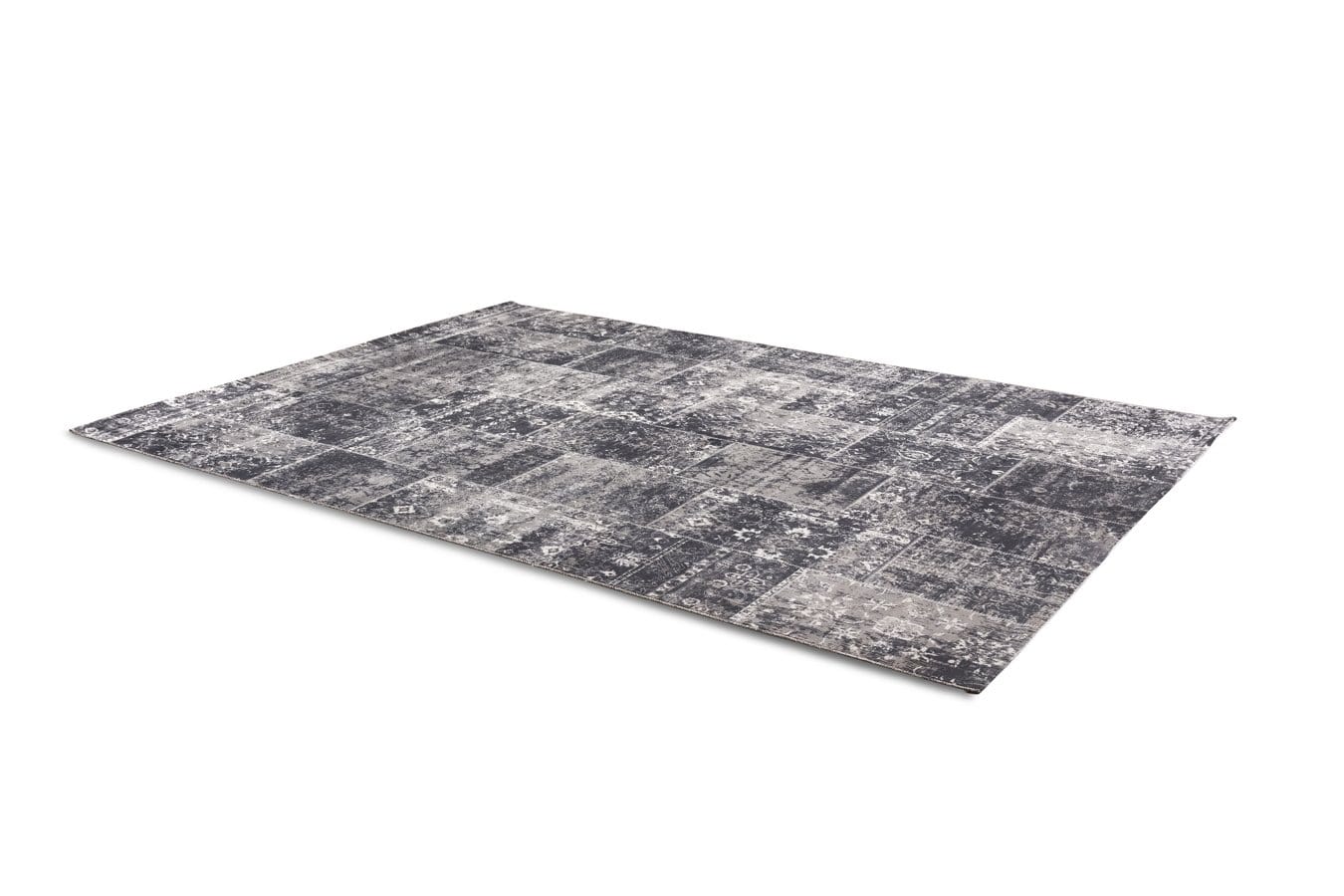 Vloerkleed  Lifa Living Vintage Patch All Grey