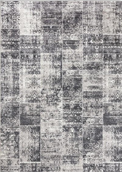 Vloerkleed  Lifa Living Vintage Patch All Grey