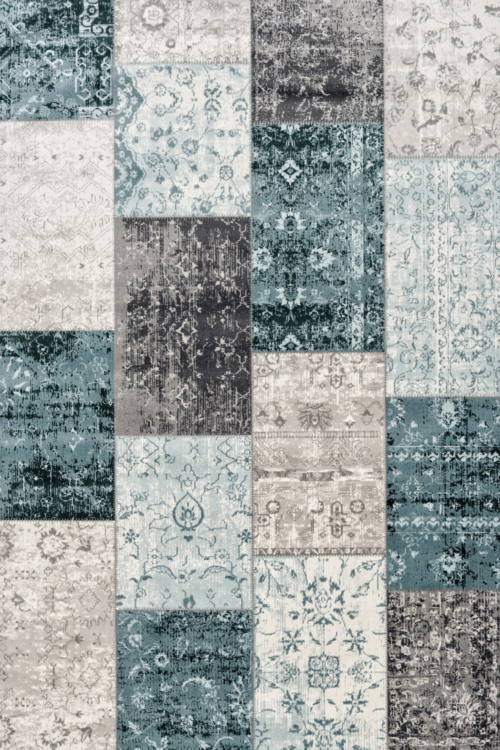 Vloerkleed  Lifa Living CPV Dark Grey Blue 1