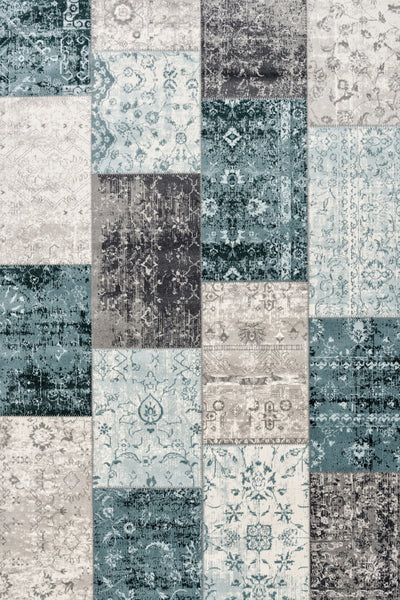 Vloerkleed  Lifa Living CPV Dark Grey Blue 1