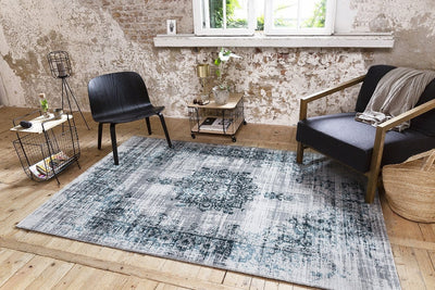 Vloerkleed Lifa Living CV Dark Grey Blue 2