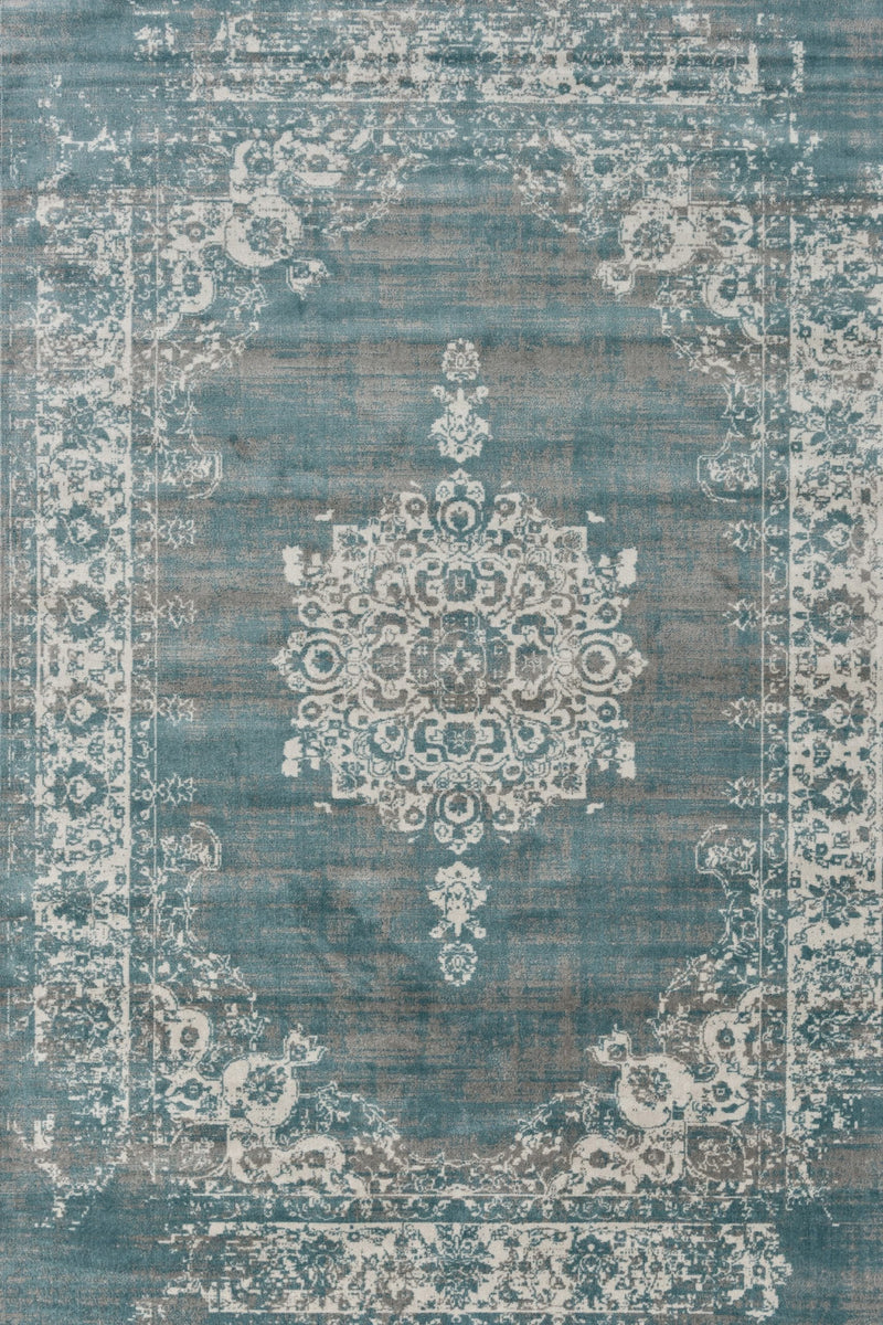 Vloerkleed  Rugestiq Vintage Med Grey Blue