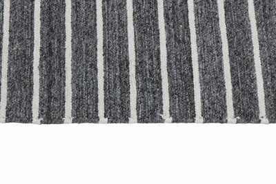 Vloerkleed Nouveau Strips Dark Grey