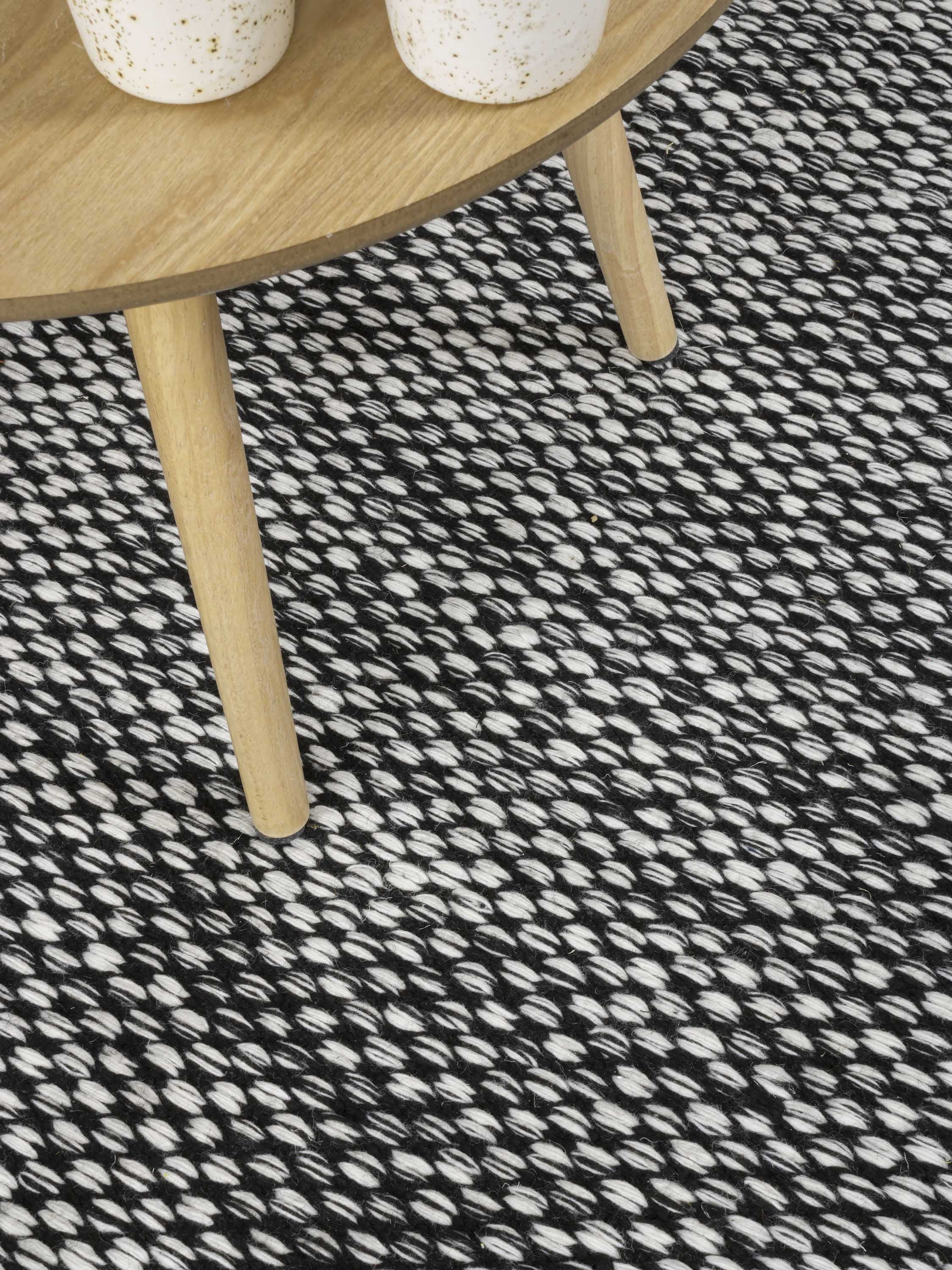 Vloerkleed MOMO Rugs Vaasa Black White