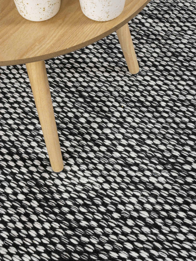 Vloerkleed MOMO Rugs Vaasa Black White