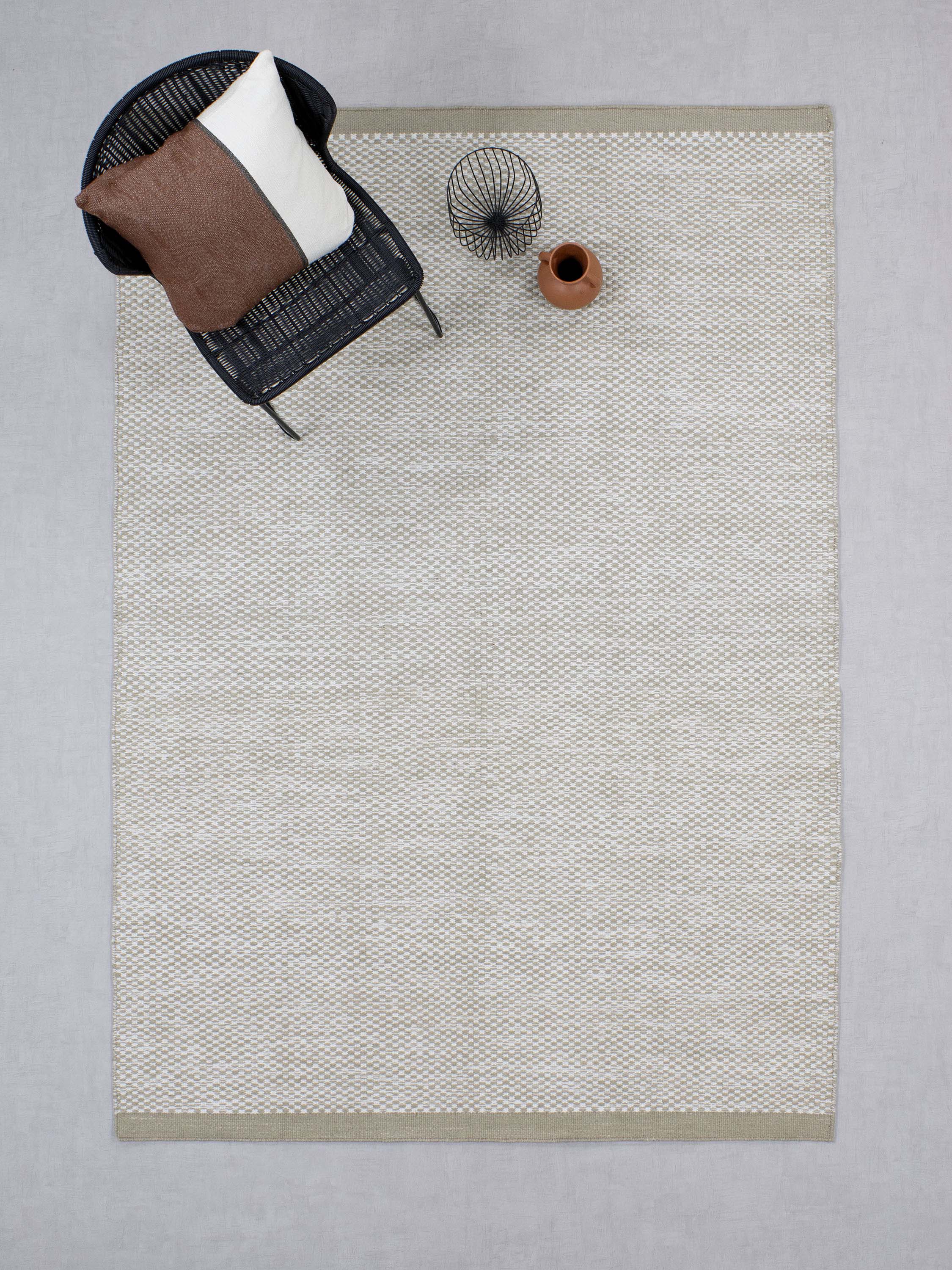 Vloerkleed MOMO Rugs Vaasa Camel White