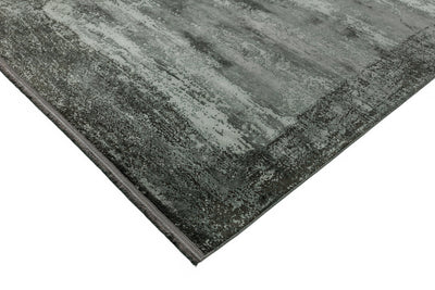 Laagpolig vloerkleed Easy Living Athera at03 Anthracite Border