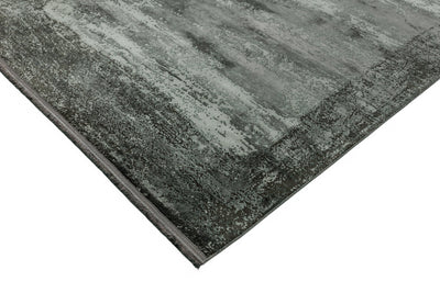 Laagpolig vloerkleed Easy Living Athera at03 Anthracite Border