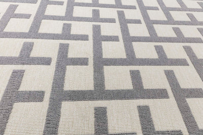 Vloerkleed Rugestiq Antibes White Grey Grid