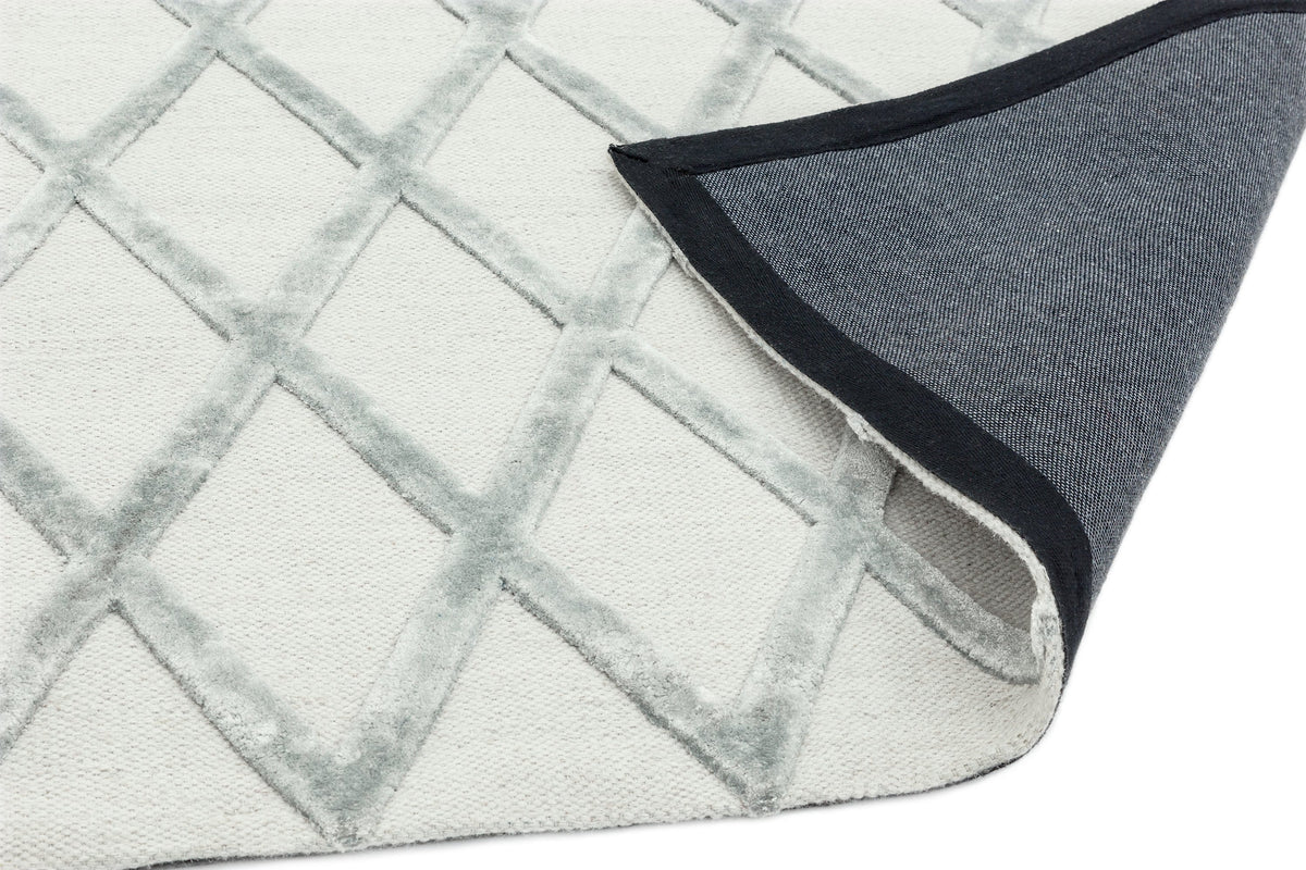 Laagpolig vloerkleed Easy Living Dixon Silver Diamond