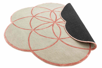 Rond vloerkleed Easy Living Lotus Rug Pink