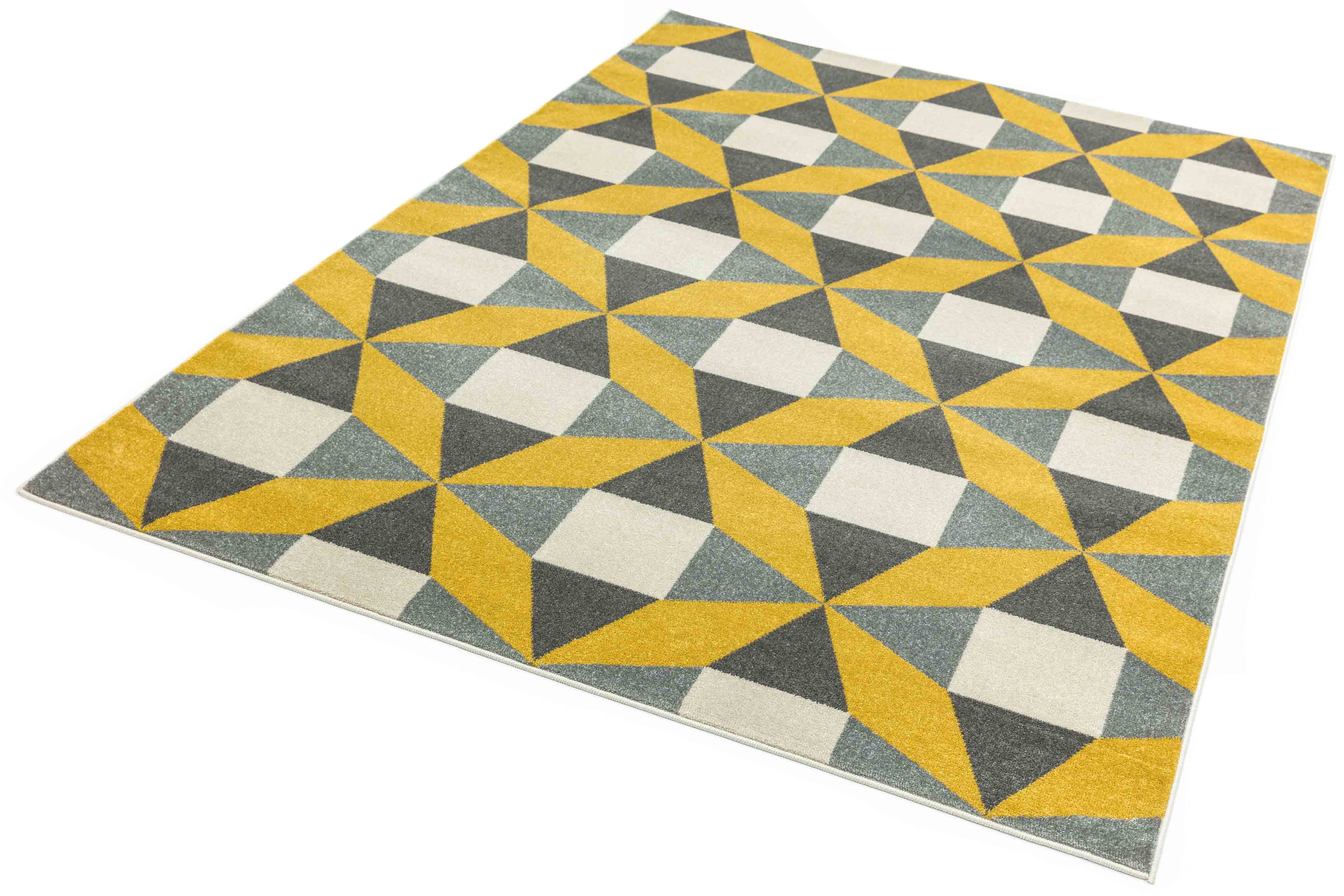 Laagpolig vloerkleed Easy Living colt-fan-mustard