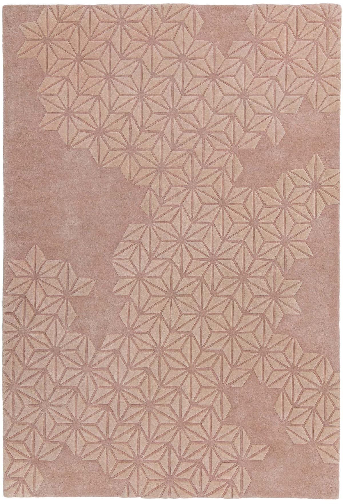 Laagpolig vloerkleed Easy Living Starburst Rug Pink