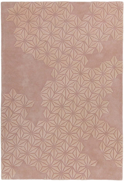 Laagpolig vloerkleed Easy Living Starburst Rug Pink