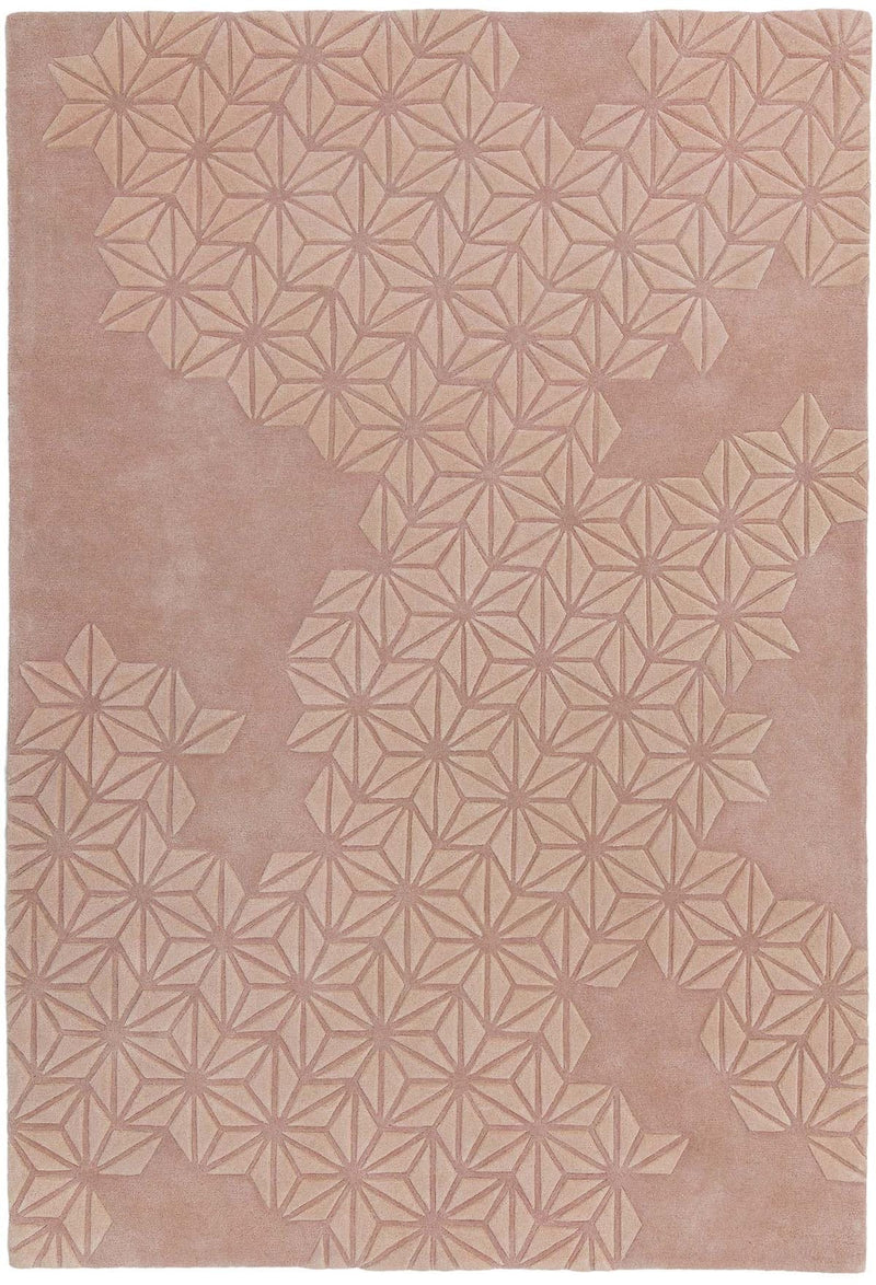 Laagpolig vloerkleed Easy Living Starburst Rug Pink