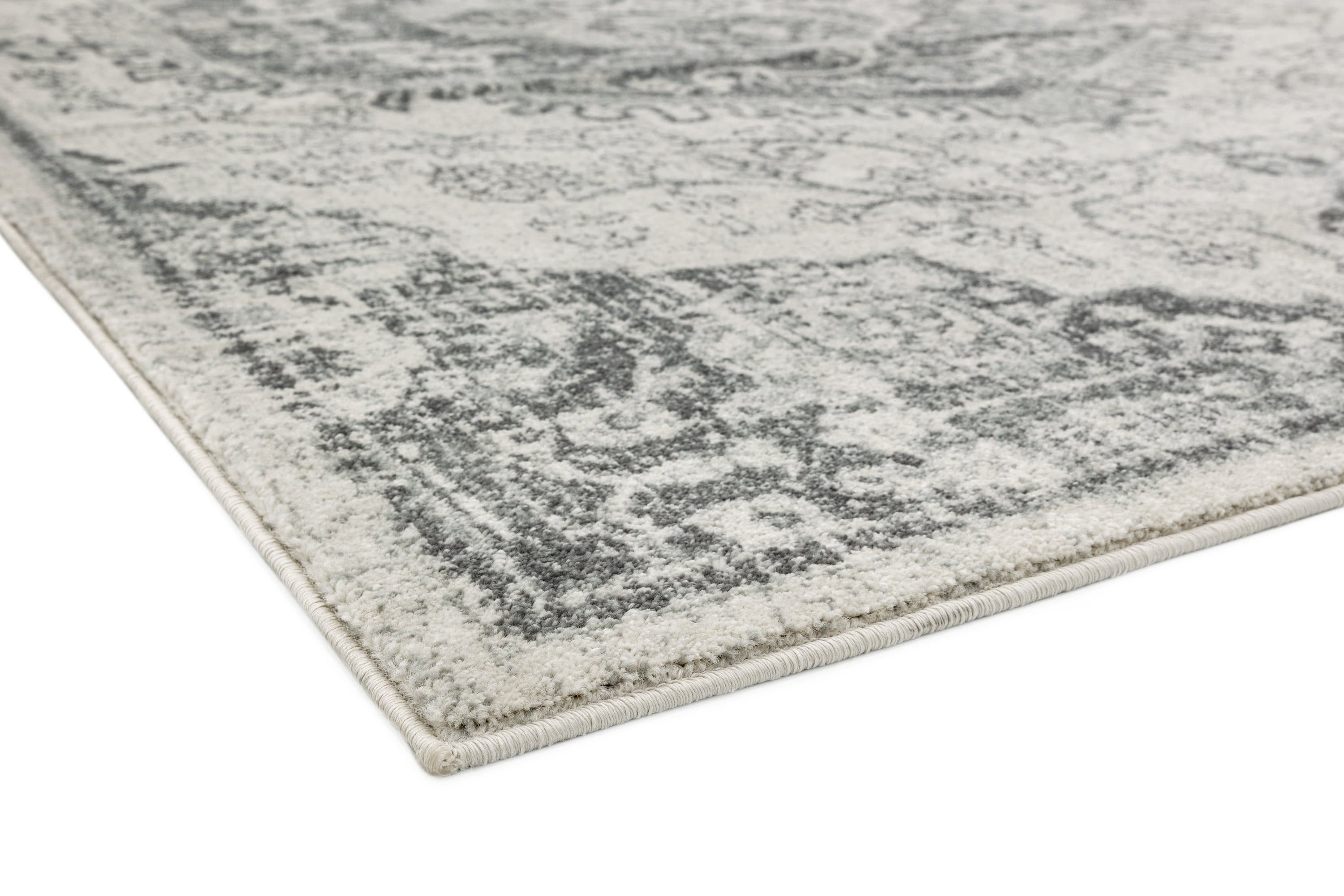 Laagpolig vloerkleed Easy Living Nova Medallion Ivory