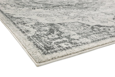 Laagpolig vloerkleed Easy Living Nova Medallion Ivory