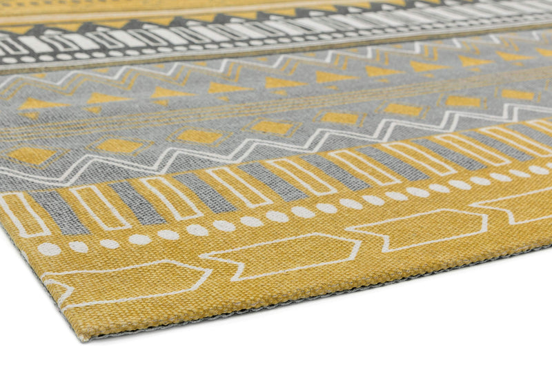 Laagpolig vloerkleed Easy Living Onix 11 Tribal Mix Yellow