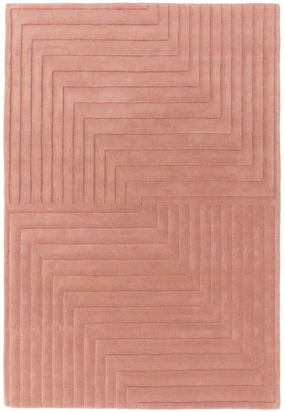 Laagpolig vloerkleed Easy Living Form Rug Pink