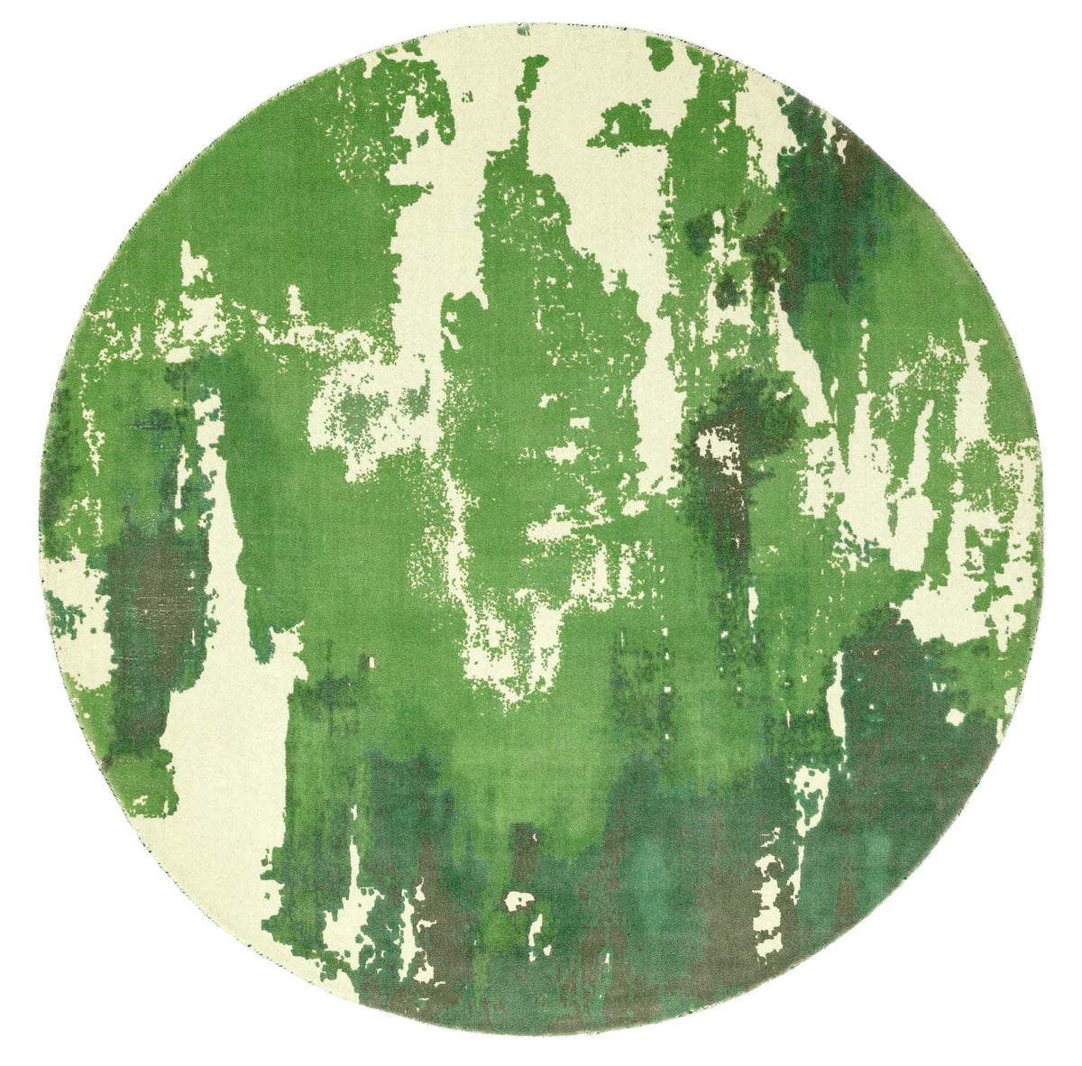 Laagpolig vloerkleed Easy Living Saturn Rug Green Circle