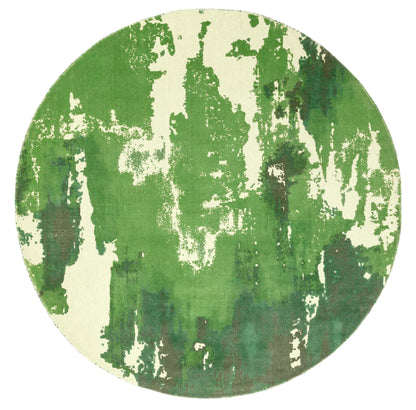 Laagpolig vloerkleed Easy Living Saturn Rug Green Circle