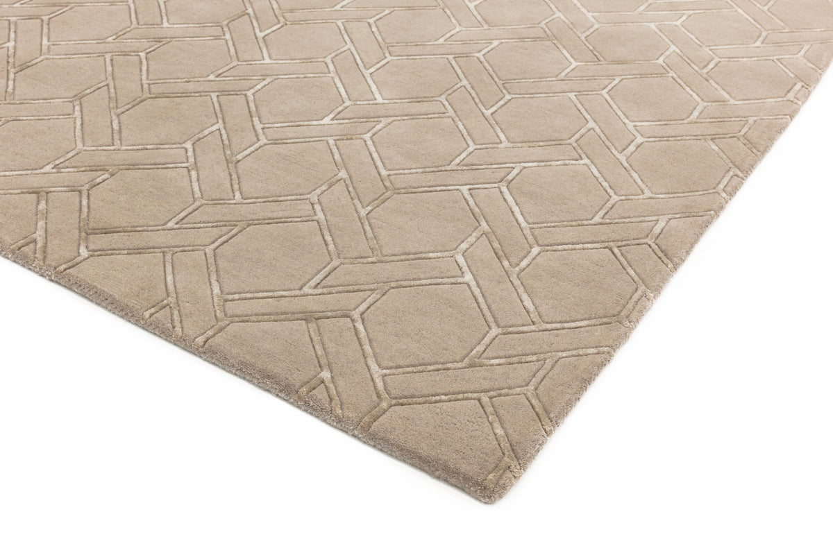 Laagpolig vloerkleed Easy Living Nexus Rug Fine Lines Sand Sand